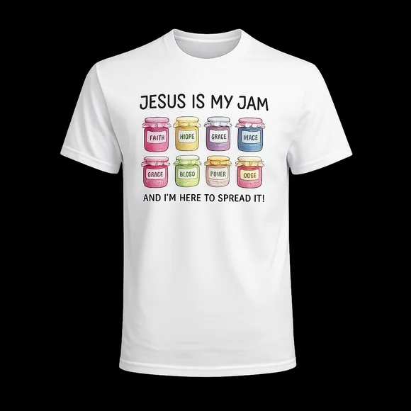 Jesus Is My Jam Custom-Made Graphic T-Shirt - NWT - Picture 3 of 4